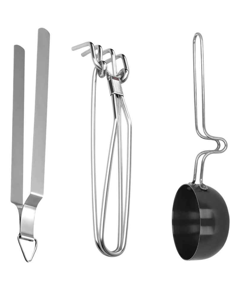 Brunchy Stainless Steel Chimta, Tong Lifter & Tadka Pan | Heavy Duty Kitchen Tools for Daily Cooking | Durable & Rust-Free - Image 1