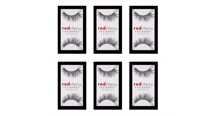 Red Cherry #217 False Eyelashes (Pack of 6 Pairs) - Image 1