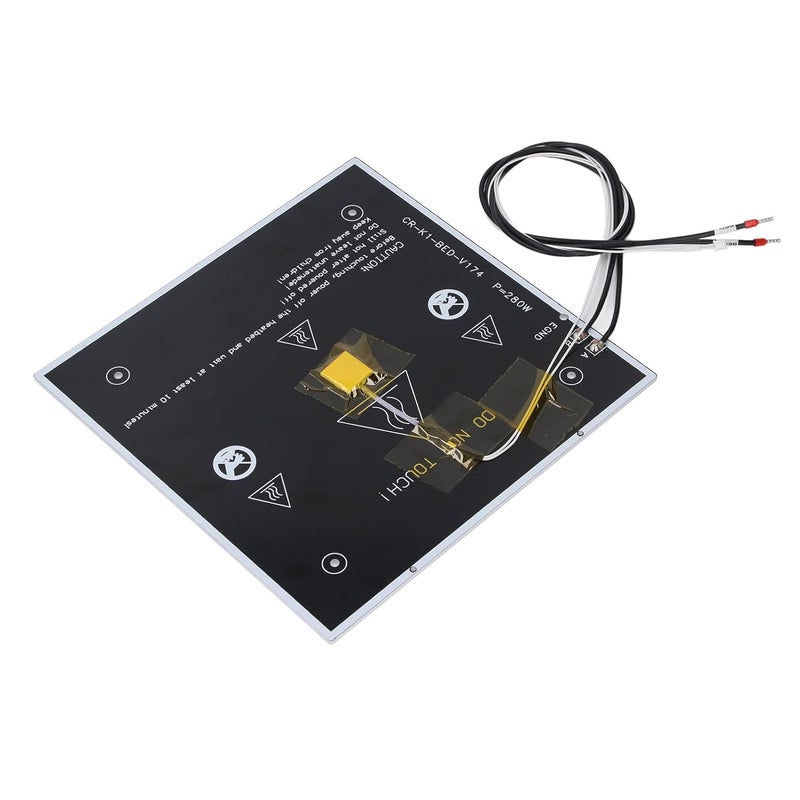 K1 K1C طابعة ثلاثية الأبعاد سرير ساخن 24 فولت 280 واط سبائك الألومنيوم 235x235x3 مم مع قاعدة مغناطيسية - Image 4