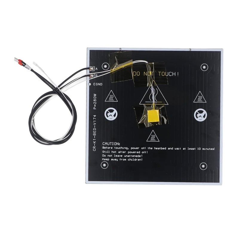 K1 K1C طابعة ثلاثية الأبعاد سرير ساخن 24 فولت 280 واط سبائك الألومنيوم 235x235x3 مم مع قاعدة مغناطيسية - Image 5