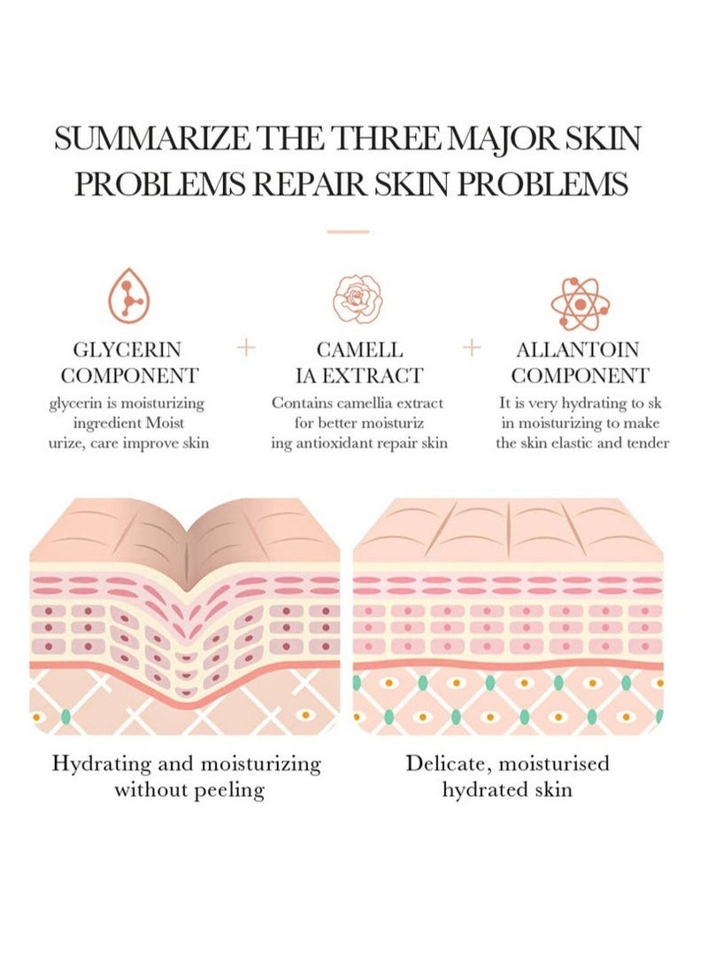 BIOAOUA Camellia Anti oxygen Moisturizing&Repairing face cream - Deep moisturizing and skin beautifying face cream, suitable for dry skin and improving skin luster - Image 3