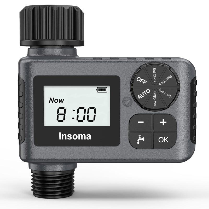 Outdoor Garden Hose Faucet Timers Programmable Water Sprinkler Timer with Rain DelayManualAutomatic Drip Irrigation and Lawn Watering System for Yard 1 Outlet