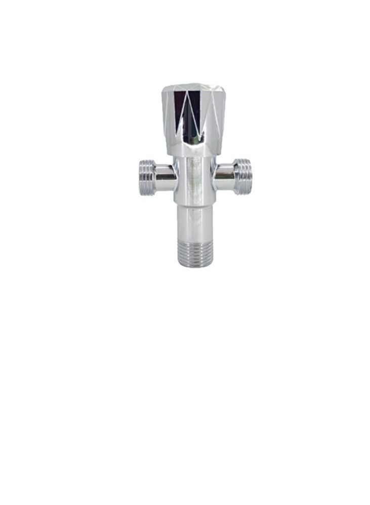 Italia Chrome Plated Angle Valve 1/2" x 1/2" Toilet Kitchen Wash Basin Bathroom Fittings  - Image 1
