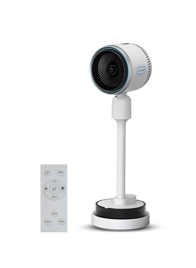 نوفيتسون مروحة رذاذ للتبريد والتدفئة من نوفيتسون NHC-4810W مع مرطب، مروحة 3 سرعات، وضع الرياح الطبيعية، شاشة تعمل باللمس وجهاز تحكم عن بعد، ضوضاء منخفضة للغاية، تذبذب واسع للمنزل والمكتب - Image 1