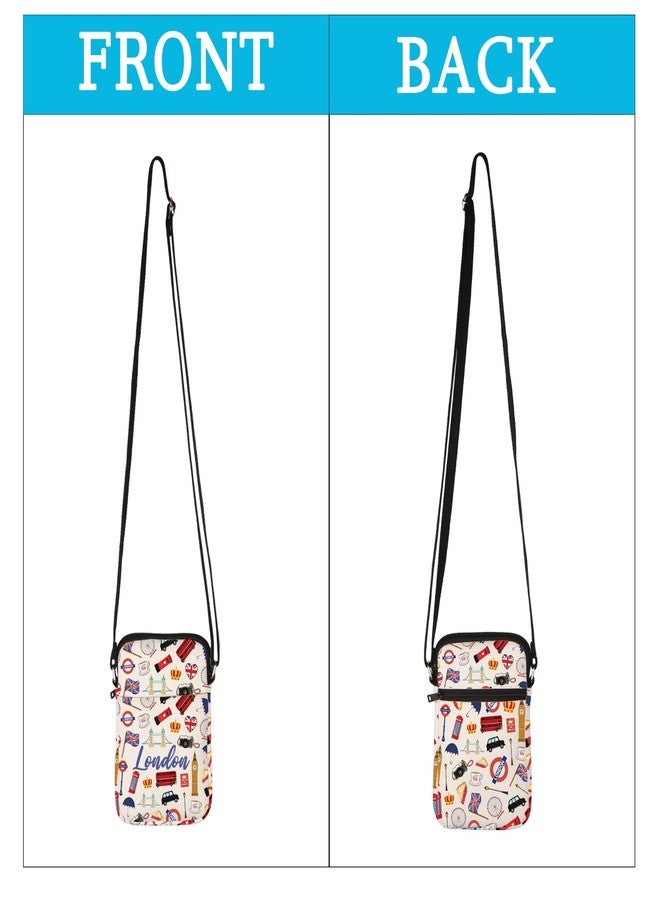 MEIKIUP London Travel Gift London Crossbody Bag London Travel Bag London Themed Zipper Pouch London Travel Souvenir (London CB) - Image 3