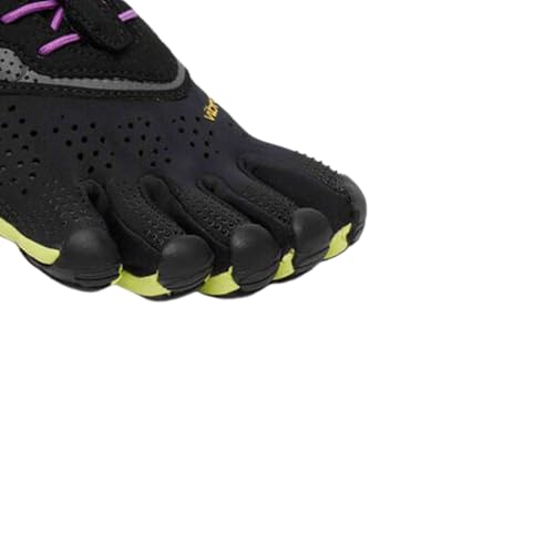 vibram حذاء فيبرام النسائي فايففينجرز V-ران، أسود/أصفر/بنفسجي، 41 EU / 9-9.5 US - Image 3