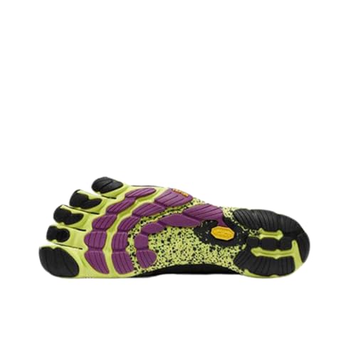 vibram حذاء فيبرام النسائي فايففينجرز V-ران، أسود/أصفر/بنفسجي، 41 EU / 9-9.5 US - Image 2
