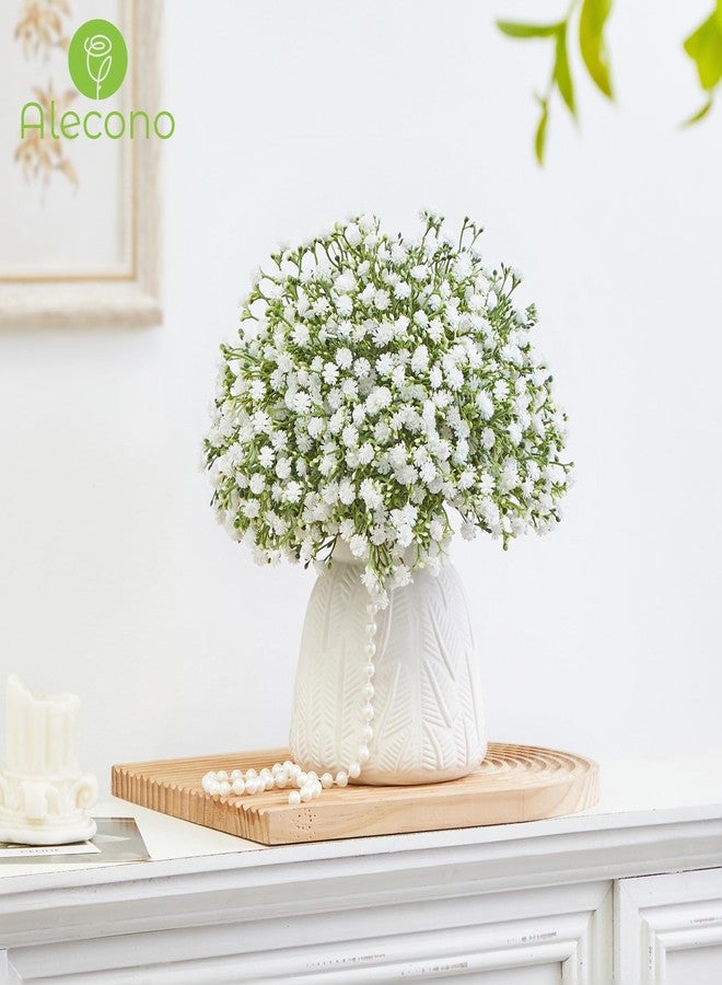 Alecono Babys Breath Artificial Flowers 𝟯𝟯𝗣𝗰𝘀, White Artificial Babys Breath Bulk for DIY Floral Bouquets for Wedding, Fake Babys Breath Real Touch Flowers for Home Decorations - Image 4