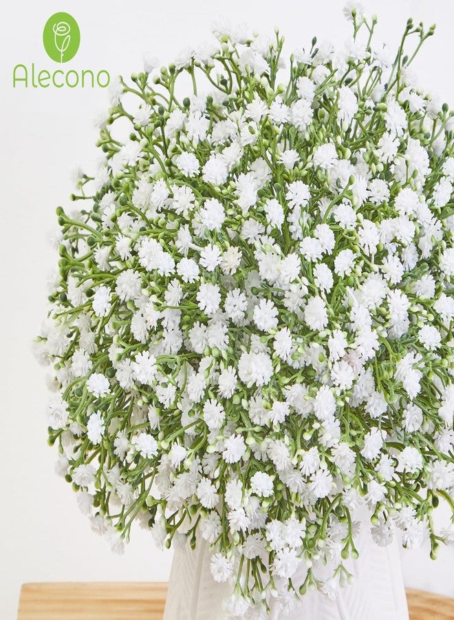 Alecono Babys Breath Artificial Flowers 𝟯𝟯𝗣𝗰𝘀, White Artificial Babys Breath Bulk for DIY Floral Bouquets for Wedding, Fake Babys Breath Real Touch Flowers for Home Decorations - Image 3