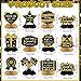 Moinchore 12 Pcs Thank You Decorations Honeycomb Centerpiece Employee Appreciation Decor We Appreciate You Table Decorations Thank Table Topper for Doctor Employee Party SuppliesGold and Black - Image 4