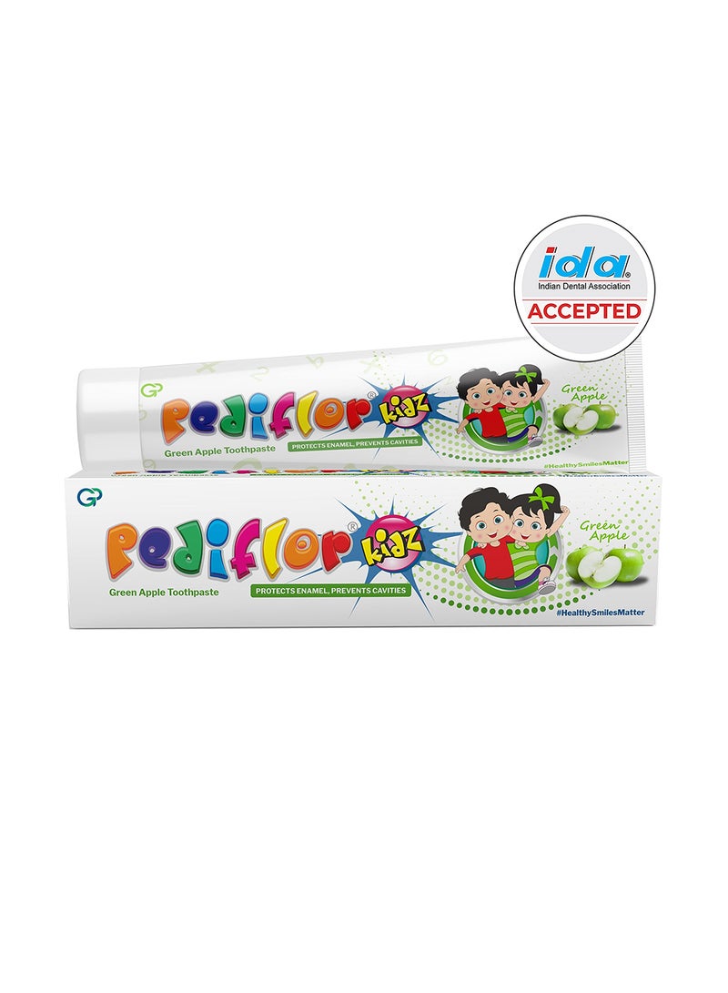 Pediflor Kidz Toothpaste Green Apple 70 Gm