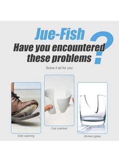 JUE-FISH 50g Strong Shoe Adhesive - Waterproof Shoe Repair Glue - Sole Repair Adhesive - Fast Dry Sew Glue - All-Purpose Glue for Trainers, Leather Shoes, High Heels, Slippers  - Image 3