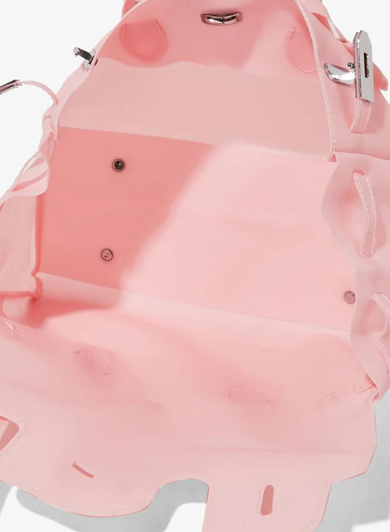Styli  Pink Flap Jelly Shoulder Bag for Women | Best Price UAE