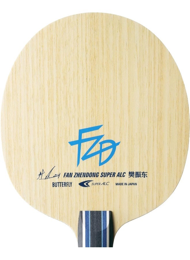 Butterfly Fan Zhendong Super ALC Table Tennis Blade - Professional Table Tennis Blade - Available in Flared, Straight, and Chinese Penhold Handle Styles - Made in Japan - Image 2