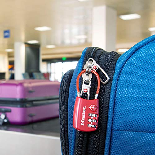Master Lock TSA Set Your Own Combination Luggage Lock, TSA Approved Lock with Code for Luggage, Bags, Suitcase, and Backpacks, (Color May Vary), ‎4688D - Image 2