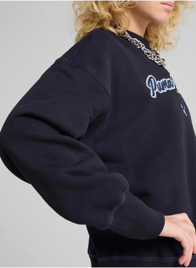 PUMA Essential Oversized Graphic Sweatshirt