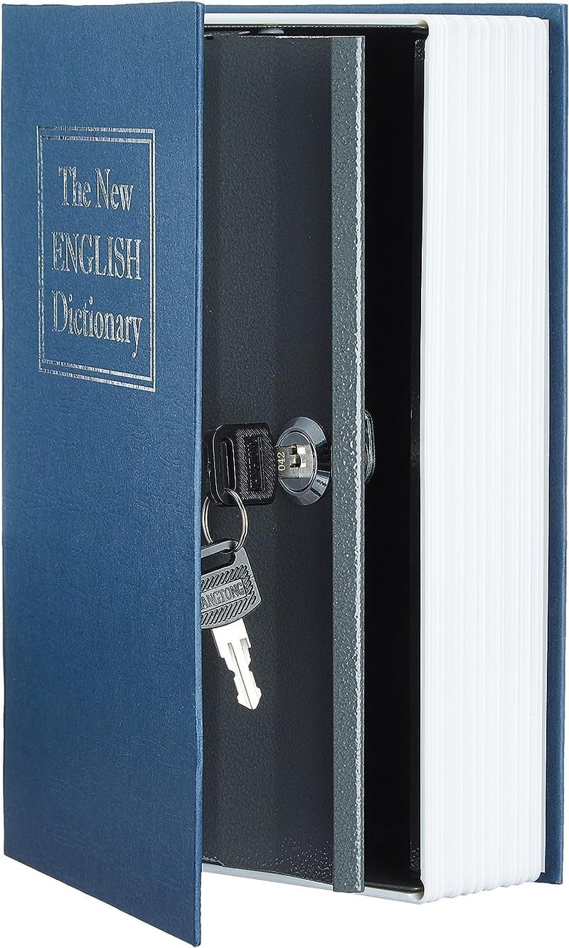 SIMESTICH Alloy Steel Book Safe with 2 Key Lock Dictionary Diversion Book Safe Portable Safe BoxCash Jewellery Kids MoneyDiamond Ring Etc - Image 2