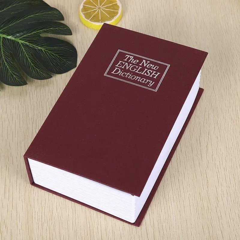 SIMESTICH Alloy Steel Book Safe with 2 Key Lock Dictionary Diversion Book Safe Portable Safe BoxCash Jewellery Kids MoneyDiamond Ring Etc - Image 5