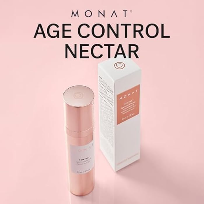 monat نكتار التحكم في العمر من مونات - سيروم مرطب سريع الامتصاص. AHA طبيعي مثالي للبشرة. سيروم وجه مصحح ومحول، كريم وجه مضاد للشيخوخة مع حمض الهيالورونيك - الوزن الصافي 30 مل / 1 أونصة سائلة. - Image 4