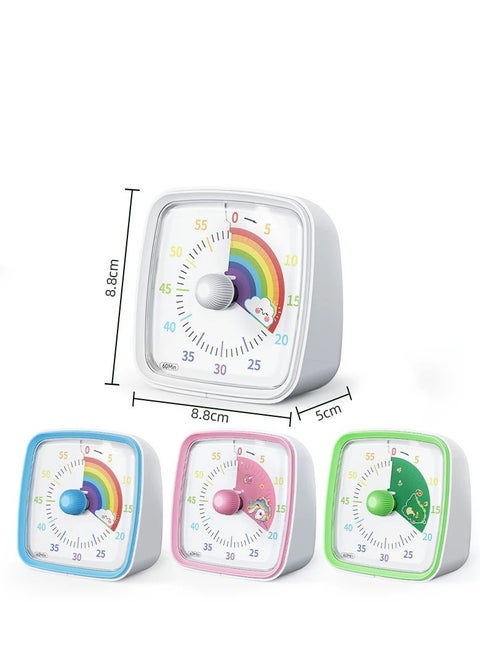Timer 60 Minutes Visual Timer Desk Countdown Clock for Kids and Adults, Kitchen Timer Cooking Pomodoro Technique Timer Productivity, Time Management Tool for Teaching Classroom