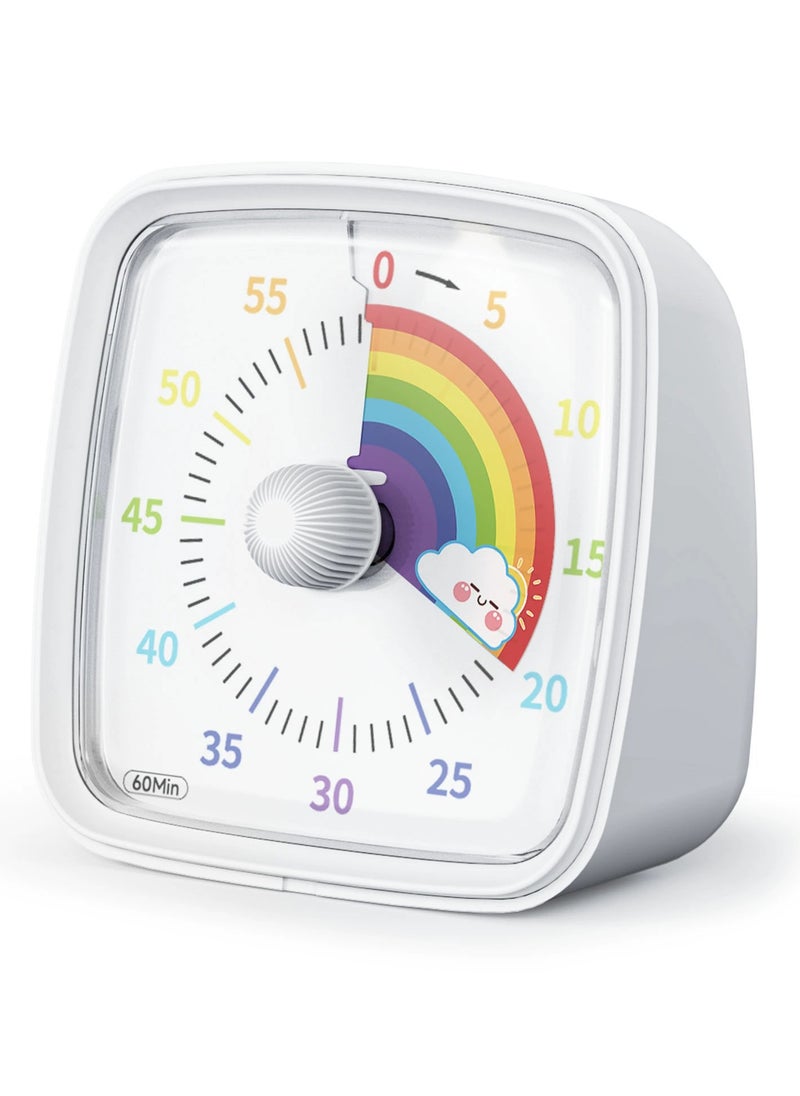Generic - Timer 60 Minutes Visual Timer Desk Countdown Clock for Kids and Adults, Kitchen Timer Cooking Pomodoro Technique Timer Productivity, Time Management Tool for Teaching Classroom - Image 1