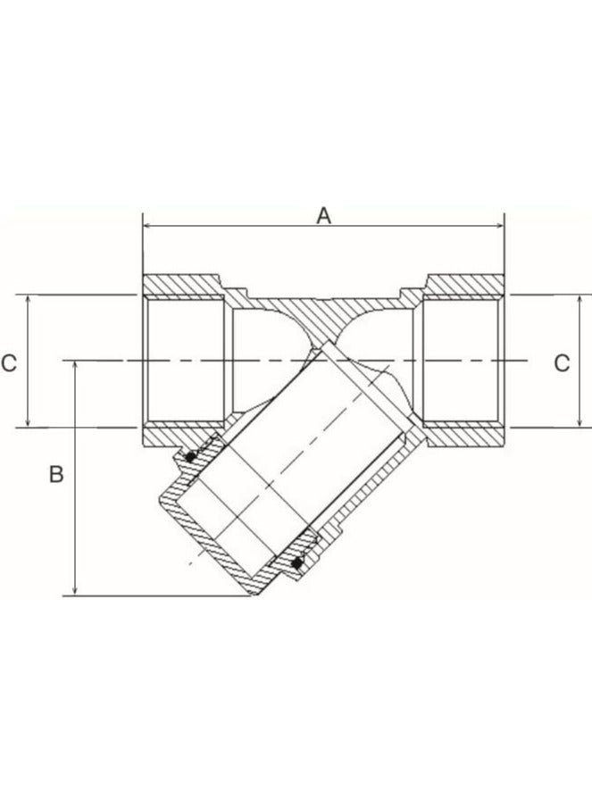واتس مصفاة Y برونزية PN25 وات 1-1/2 بوصة - Image 2