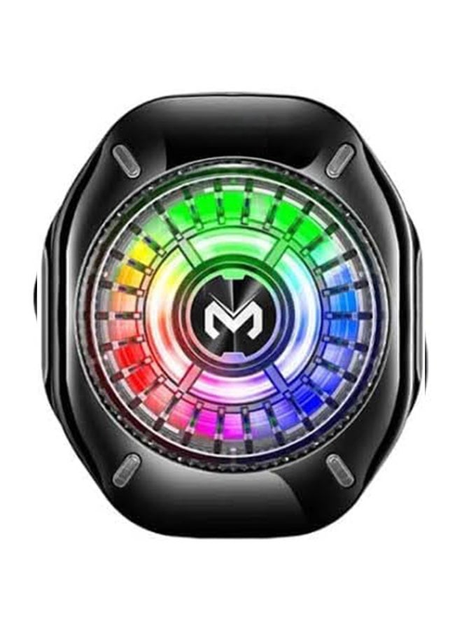 ميمو مبرد الهاتف المحمول CX10 RGB مزود بمروحة تبريد شبه موصلة، وتحكم في درجة حرارة الهاتف، ومشبك مغناطيسي، وكابل سريع من النوع C، وتبديد سريع للحرارة لأجهزة أندرويد وآيفون المخصصة للألعاب والبث المباشر والأجهزة المحمولة. - Image 4