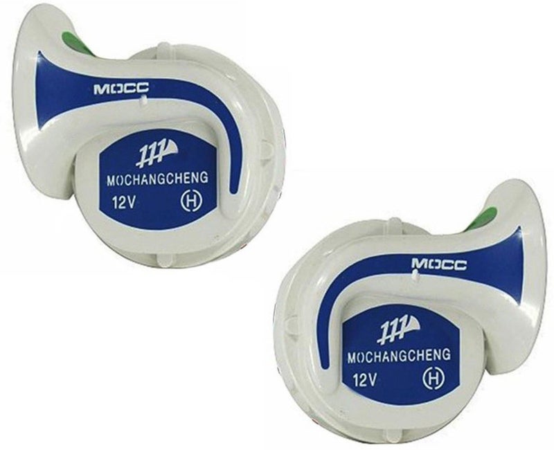 Vocado 2745 White & Blue Mocc 18 In 1 Digital Tones Car Magic Horn For Skoda Superb Type 2 (Set of 2) - Image 5