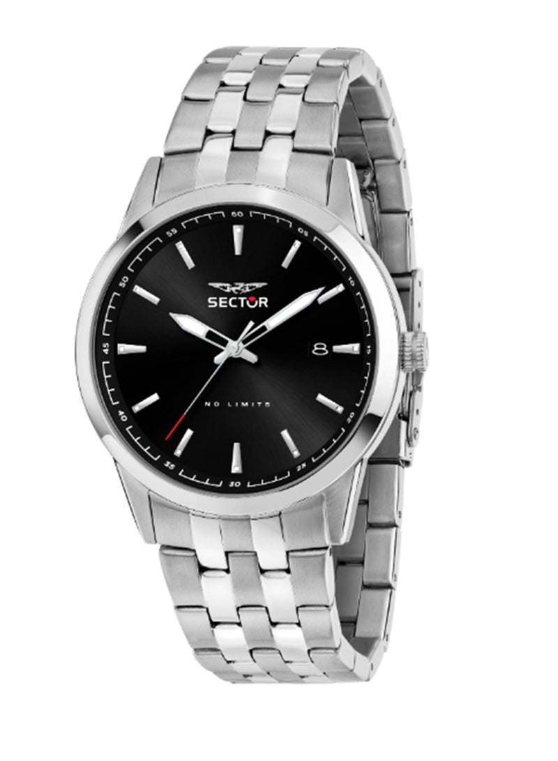 Sector 660 41MM 3H BLACK DIAL BR SS - Image 1