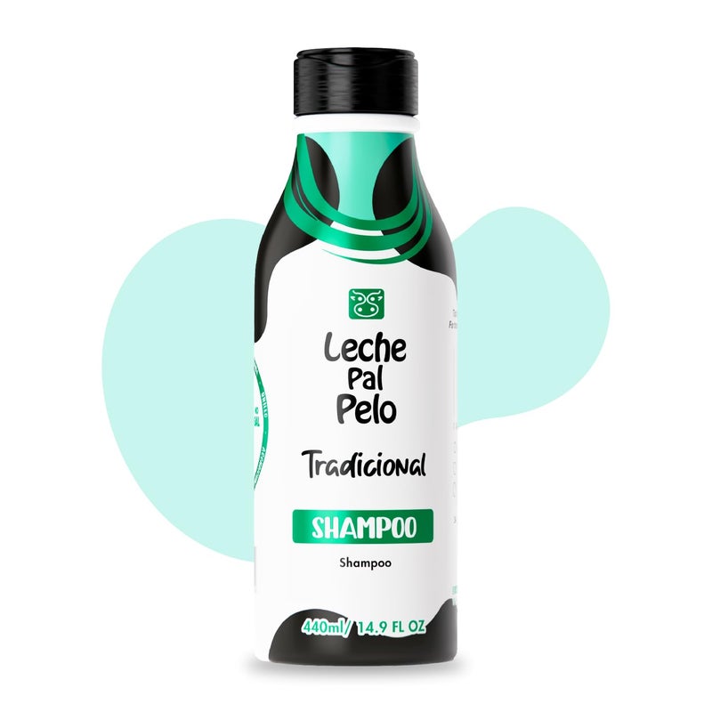 Leche Pal Pelo Salt Free Shampoo for Oily to Normal Hair | Soy & Wheat Protein | Deep Cleaning for Shiny and Silky Hair | Pre-Treatment |14.9 Oz.