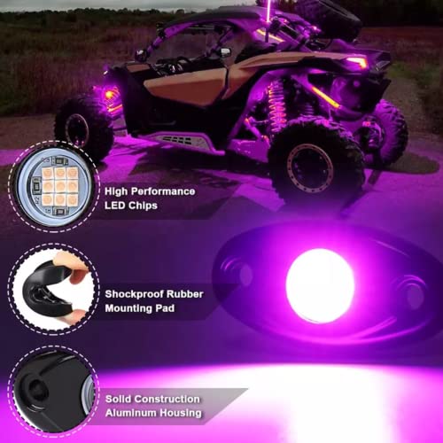 Sulfar Under Car Tube Underbody Glow System Neon Light Underglow - Pink - Image 2