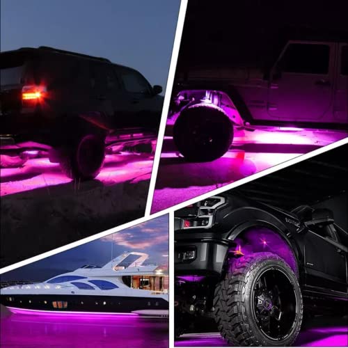 Sulfar Under Car Tube Underbody Glow System Neon Light Underglow - Pink - Image 5
