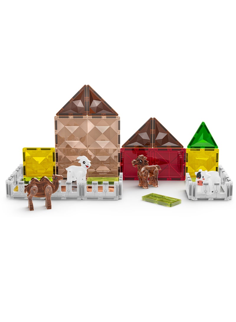 Magnetic Fields Pasture 3D Diamond Magnetic Tiles set-30 Pcs - Image 1