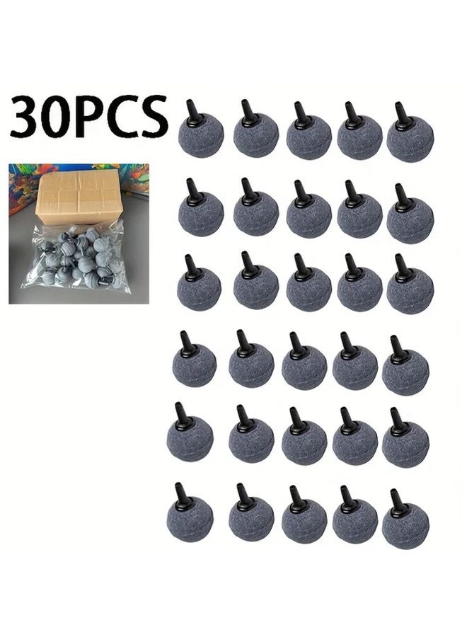 30 قطعة حجر هواء كروي لنشر الأكسجين في أحواض الأسماك - Image 1