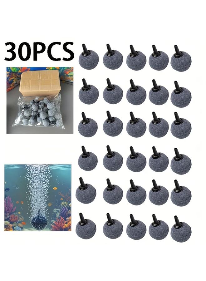 30 قطعة حجر هواء كروي لنشر الأكسجين في أحواض الأسماك - Image 4