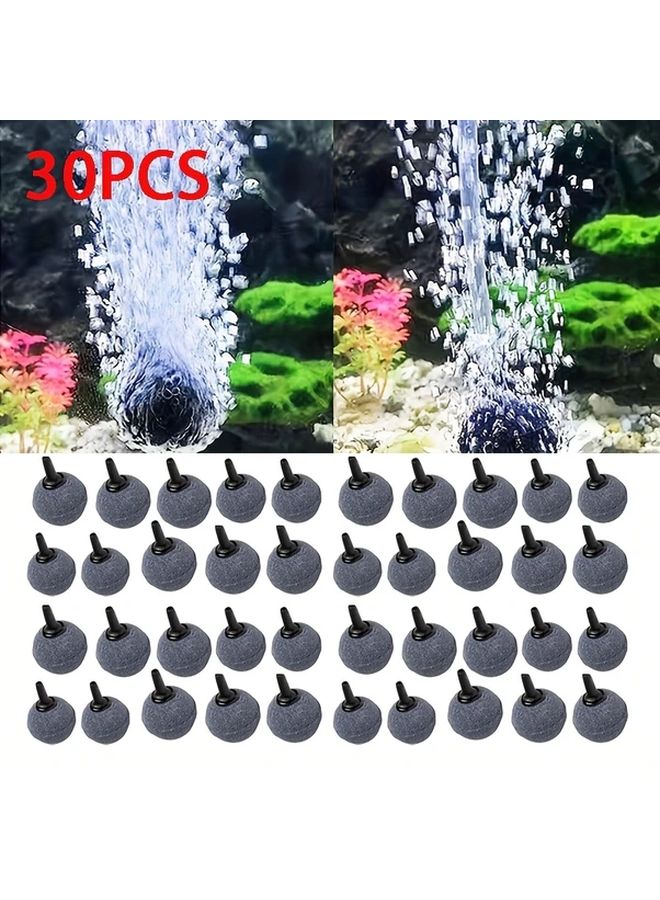 30 قطعة حجر هواء كروي لنشر الأكسجين في أحواض الأسماك - Image 5