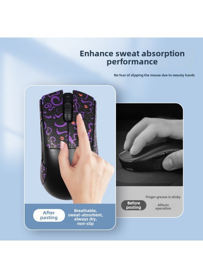 Generic - For Razer Purgatory Viper V3pro Anti-Slip Sticker V3pro Anti-Scratch Anti-Sweat Sticker Palm Side Key Protective Film-color:[all Inclusive] Gradient Color Print Set - Image 1