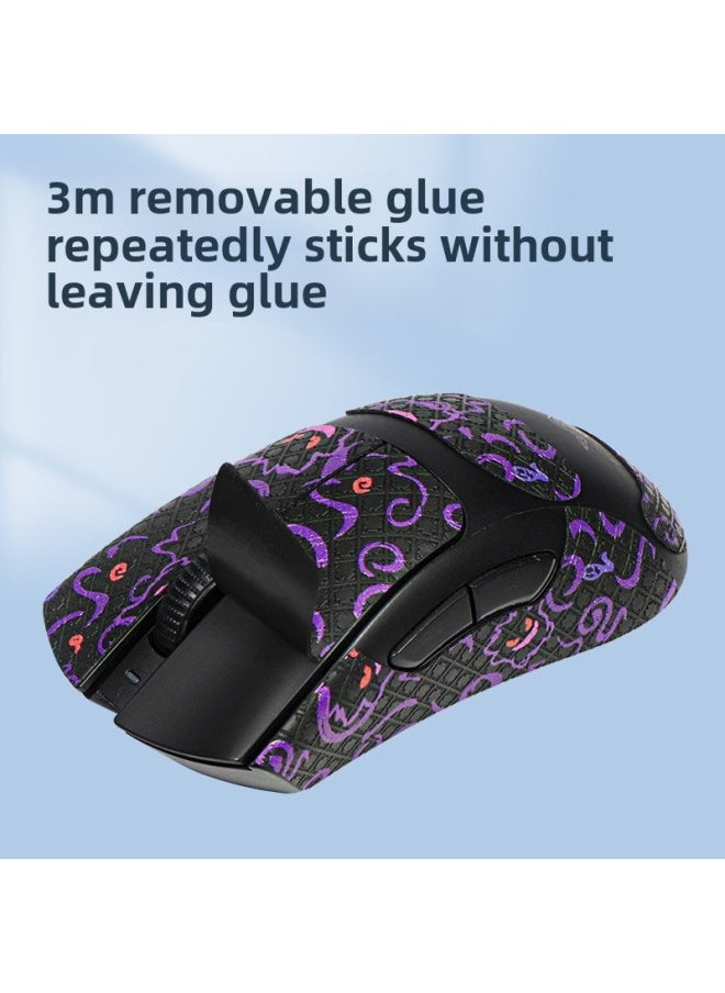 Generic - For Razer Purgatory Viper V3pro Anti-Slip Sticker V3pro Anti-Scratch Anti-Sweat Sticker Palm Side Key Protective Film-color:[all Inclusive] Gradient Color Print Set - Image 1