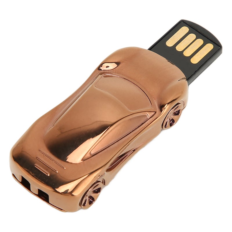USB Flash Drive Mini Cool Sports Car Shape Plug and Play Metal USB2.0 Interface Flash Drive Car Usb Memory Stick Bronze 128GB - Image 5