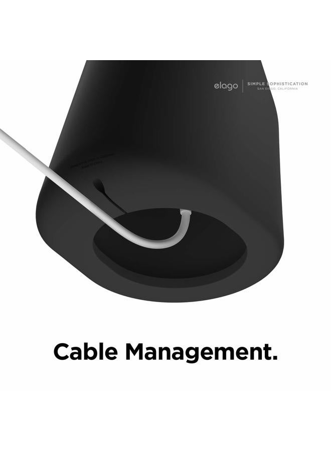 Elago MS1 Charging Stand Compatible with MagSafe Charger - Premium Silicone Stand Compatible with iPhone 16/15/14/13/12 Series, Designed for iOS Standby Mode [Black] [Charging Cable Not Included] - Image 3