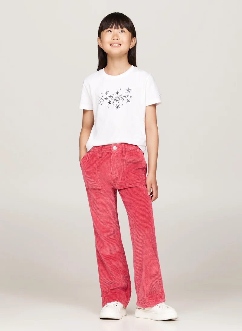 TOMMY HILFIGER Youth Logo Crew Neck T-Shirt