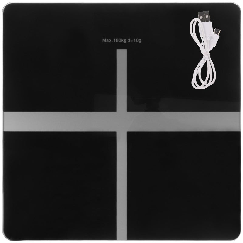 Digital USB Charging Body Weight Scale 26x26cm Electronic Bathroom Scale Health Monitoring - Image 2