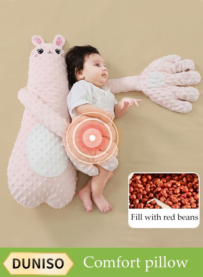 Baby Soothing Palm, Hold And Coax To Sleep, Lie Down Baby To Prevent Fright, Hold And Coax To Sleep, Pat Hips Soothing Pillow - 3 Levels Of Adjustable Soothing Palm Automatic Hand Pillow Remote Control - Simulate Mother's Palm, Toddler Anti-Fright, Children's Slapping Toy, Sleep Aid, Pink Rabbit Shape