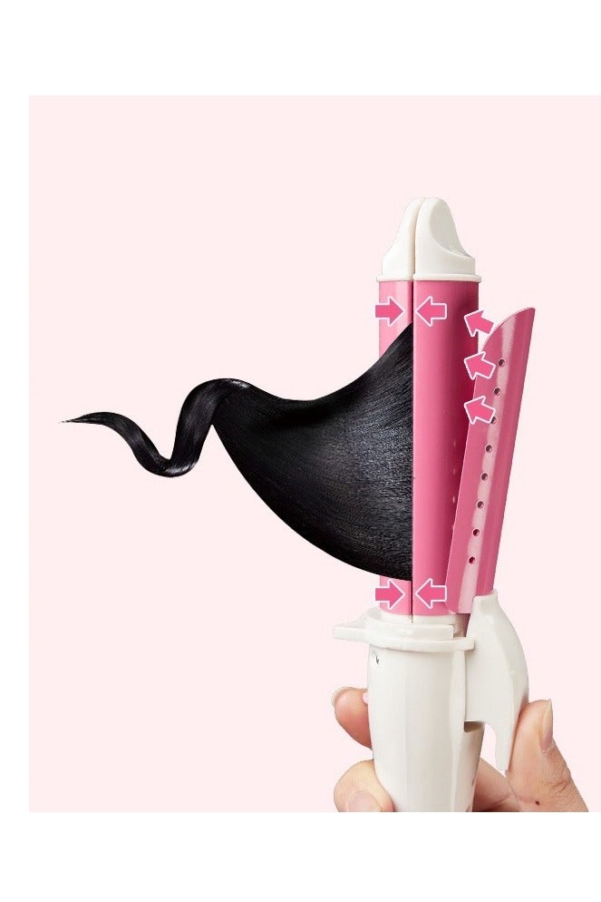 TEFONER 2 in 1 hair straightener and curling iron. Ceramic hair straightener with temperatures up to 180°C. Hair curling iron for wavy hair. Ceramic hair straightener that is safe for hair. Small hair iron measuring 28*7*4.5 cm. Curling iron with temperatures up to 180°C. Hair straightener from Tefner. - Image 2