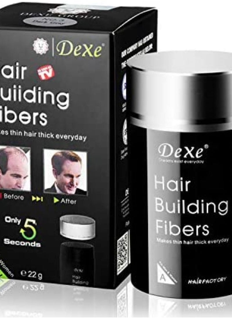Dexe - Hair Growth Fibers Black 22gm - Image 1