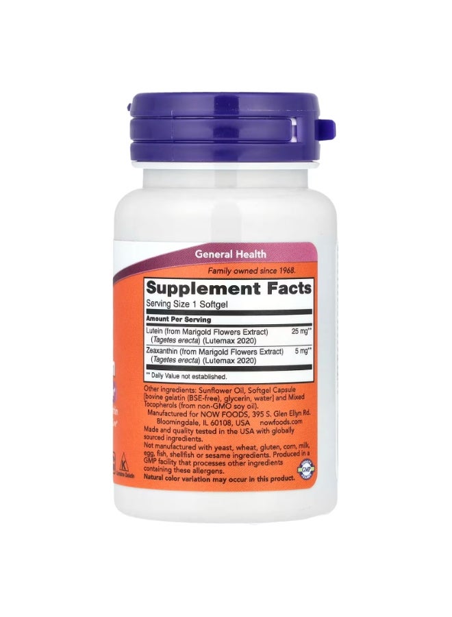 now Lutein & Zeaxanthin , 120 Softgels - Image 2
