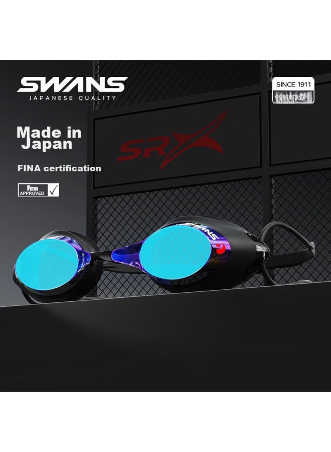 Swans Swimming Goggles, Imported From Japan, Waterproof And Anti-fog, High-definition Professional Racing Coated Swimming Gl, Swimming Equipment, Black - Image 1