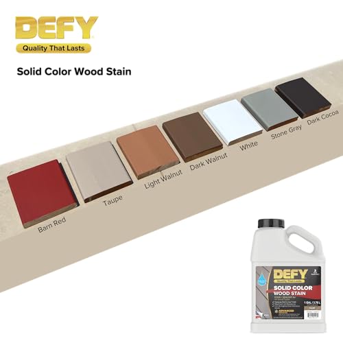 DEFY Solid Color Wood Stain - UV Resistant, Opaque, Wood Stain Samples Pack - 1 oz for Decks, Fences, and Outdoor Furniture - Image 5
