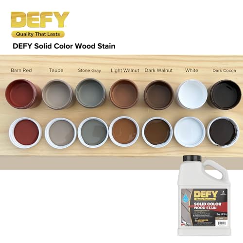DEFY Solid Color Wood Stain - UV Resistant, Opaque, Wood Stain Samples Pack - 1 oz for Decks, Fences, and Outdoor Furniture - Image 3