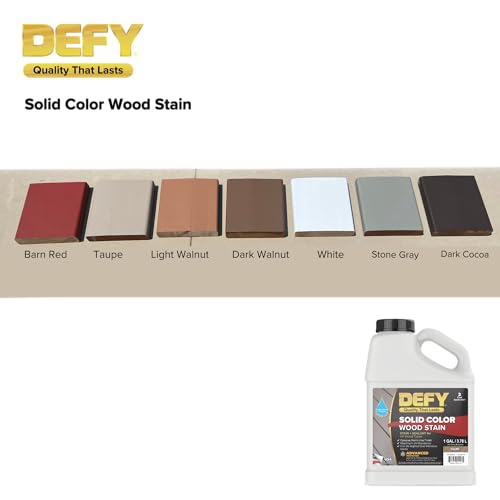 DEFY Solid Color Wood Stain - UV Resistant, Opaque, Wood Stain Samples Pack - 1 oz for Decks, Fences, and Outdoor Furniture - Image 4